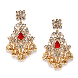 Zaveri Pearls Kundan Dangler Earrings for Women at Rs.370